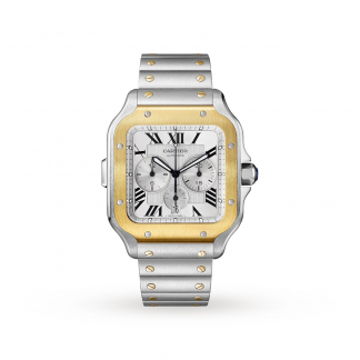 Cartier Santos Mens Silver 43mm watch